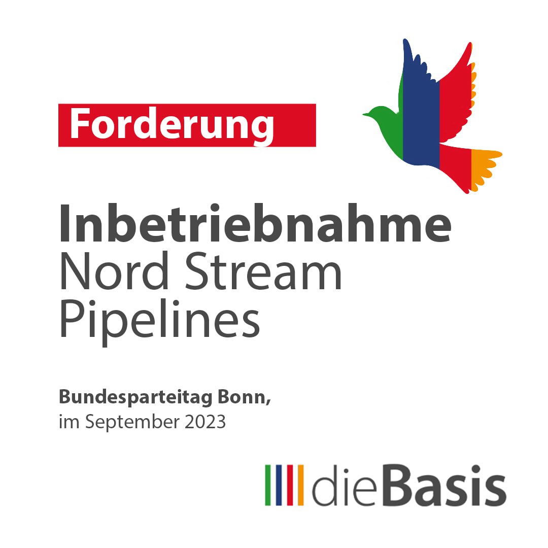 Forderung: Inbetriebnahme Nord Stream Pipelines