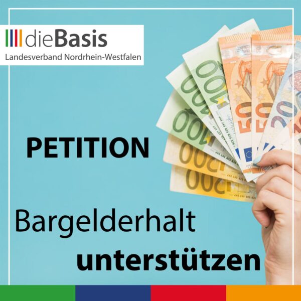 Petition für den Bargelderhalt