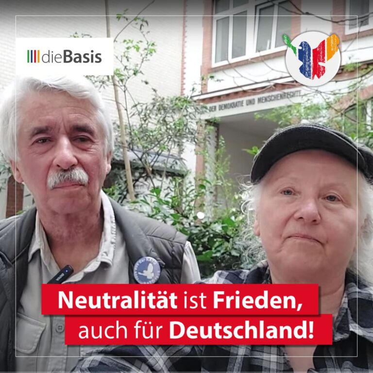 Neutralität ist Frieden, auch für Deutschland
