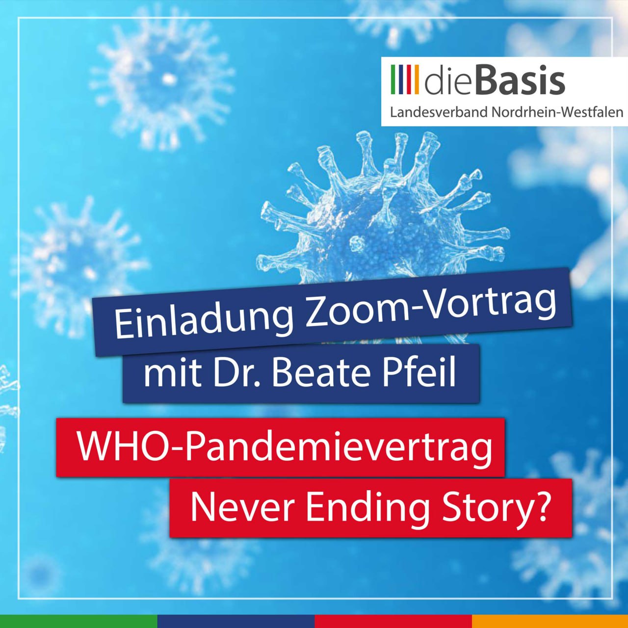 WHO-Pandemievertrag - Einladung Zoom-Vortrag am 30.06.2025