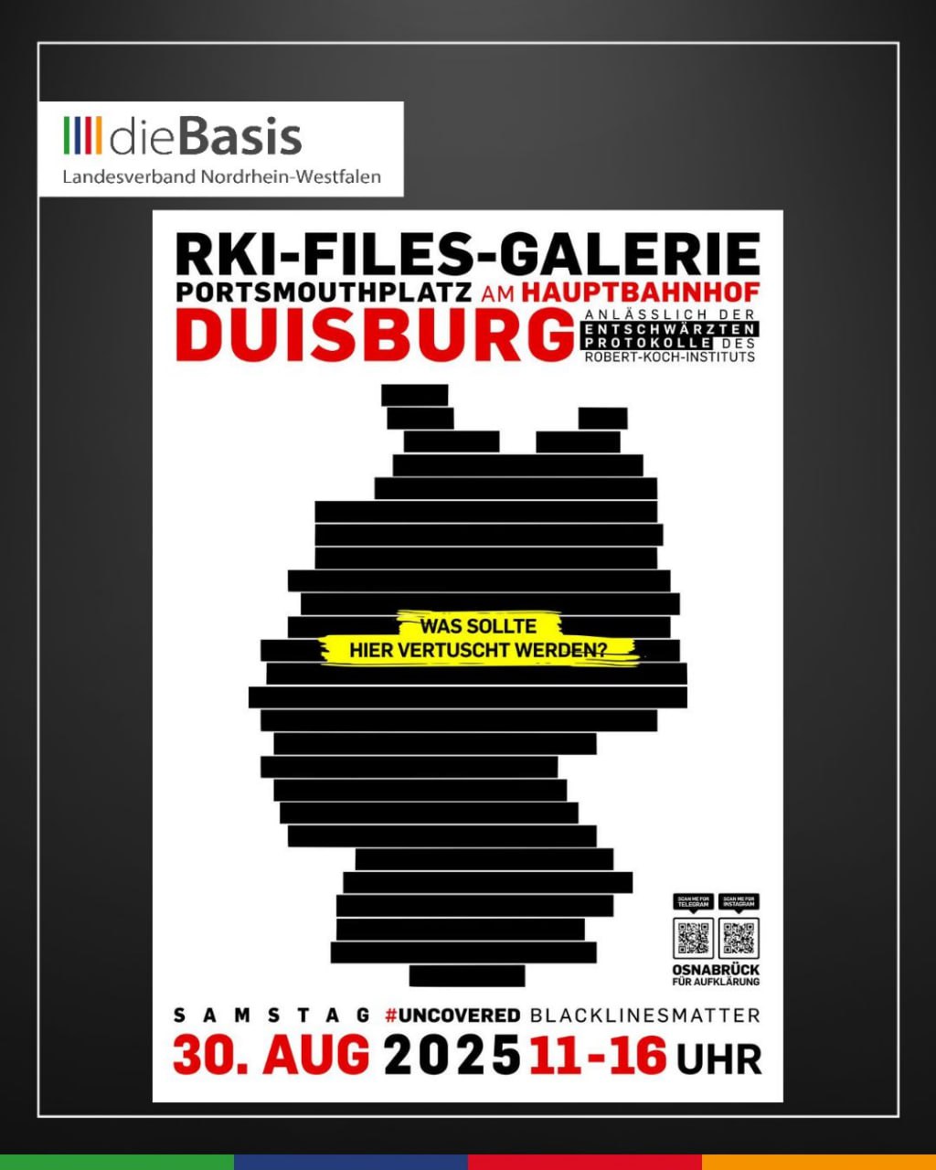 RKI-Files-Galerie am 30.8.25 in Duisburg