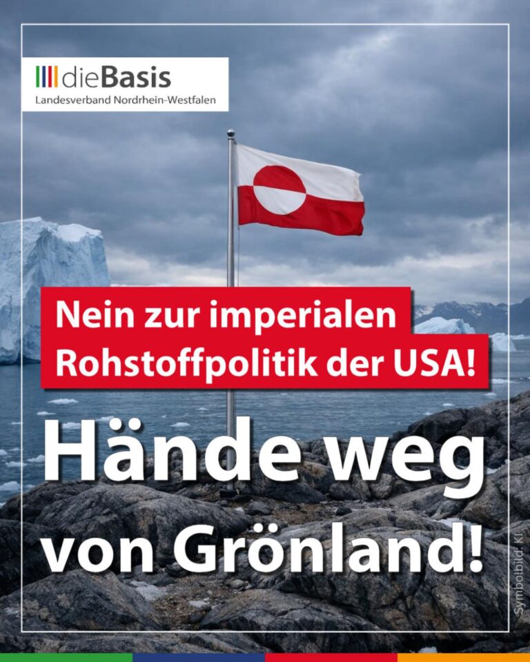 Nein zur imperialen Rohstoffpolitik der USA! Hände weg von Grönland