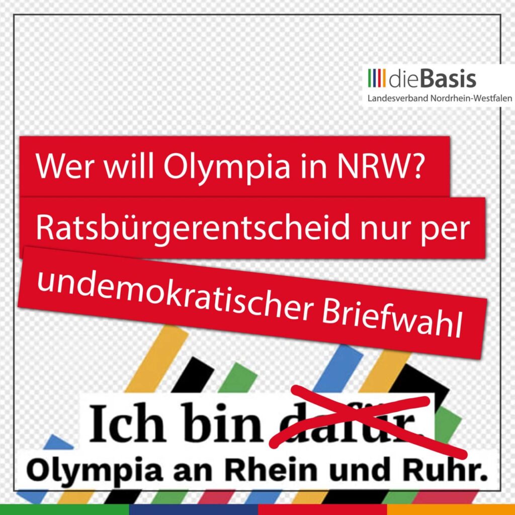 Olympia in NRW? Gelenkte Demokratie durch undemokratische Briefwahl