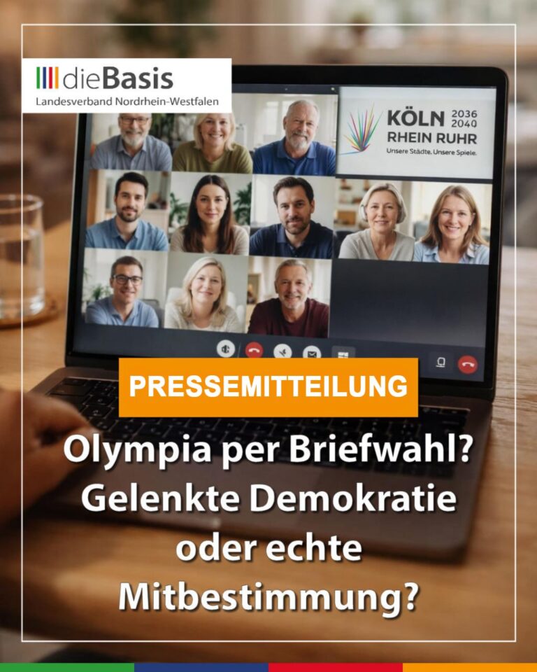 Pressemitteilung dieBasis NRW zur Olympiabewerbung