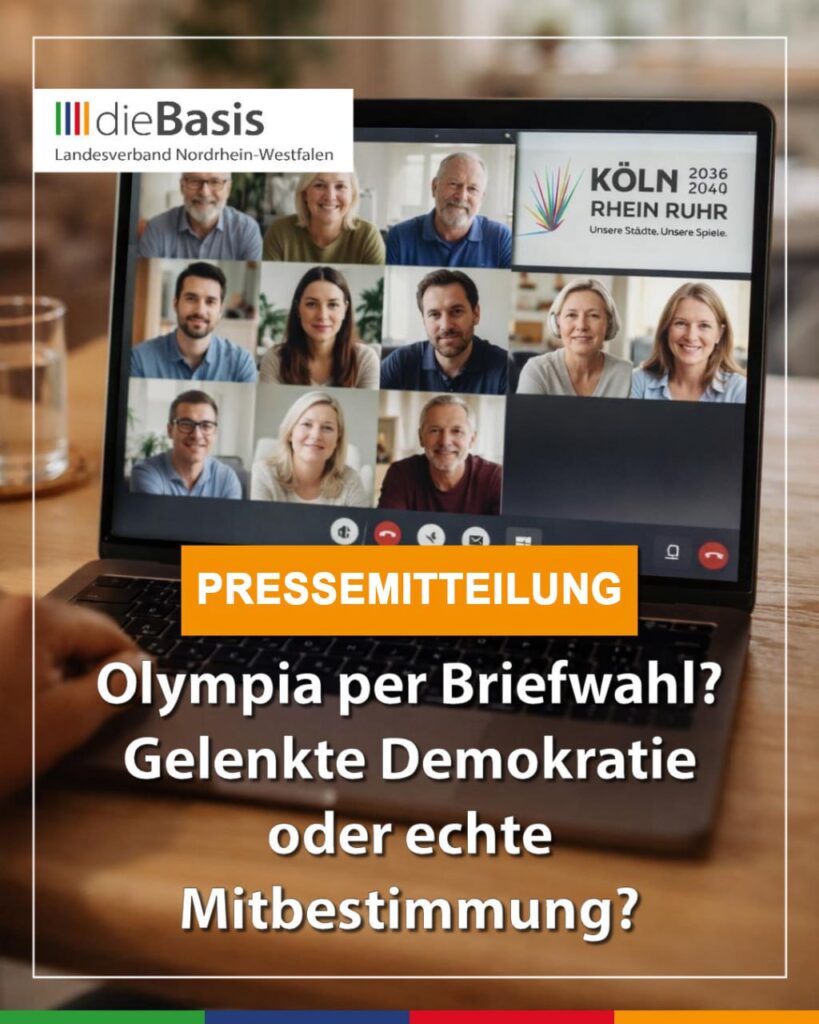 Pressemitteilung dieBasis NRW zur Olympiabewerbung