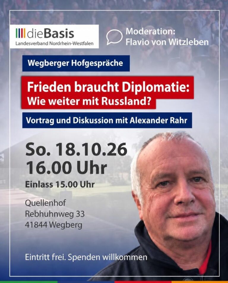 Wegberger Hofgespräche mit Osteuropahistoriker Alexander Rahr