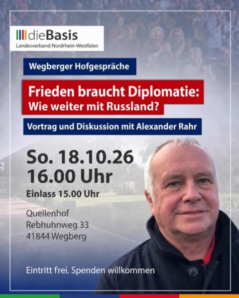 Wegberger Hofgespräche mit Osteuropahistoriker Alexander Rahr
