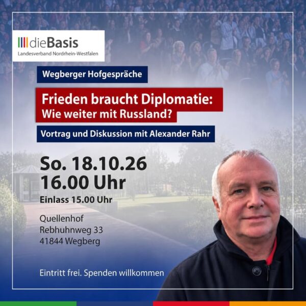 Wegberger Hofgespräche mit Osteuropahistoriker Alexander Rahr