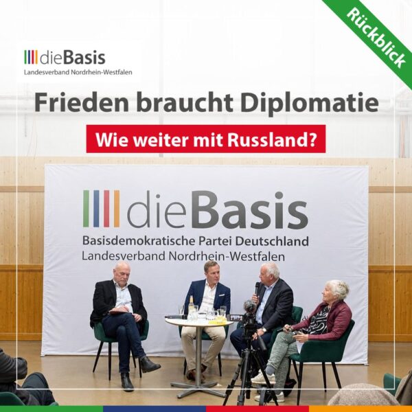 Frieden braucht Diplomatie: Diskussionsrunde mit Prof. Alexander Rahr: Wie weiter mit Russland?