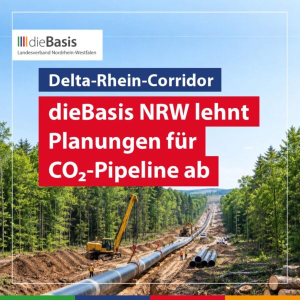Delta-Rhein-Corridor - dieBasis NRW lehnt Planungen für CO2-Pipeline ab