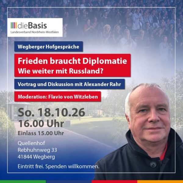 Wegberger Hofgespräche mit Osteuropahistoriker Alexander Rah
