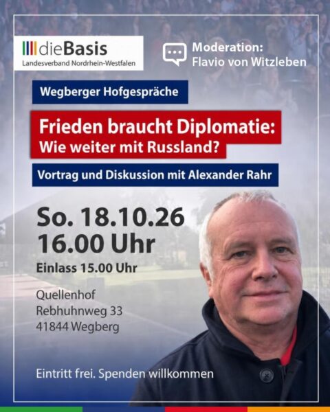 Wegberger Hofgespräche mit Osteuropahistoriker Alexander Rahr